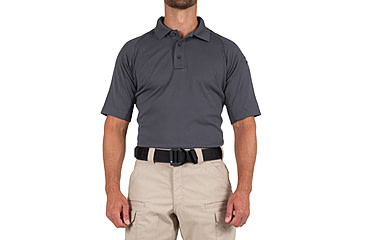 Image of First Tactical Performance Short Sleeve Polo - Mens, Tall, Asphalt, 5XL, 112509-015-5XL-T