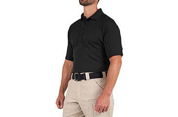 Image of First Tactical Performance Short Sleeve Polo - Mens, Tall, Black, 6XL, 112509-019-6XL-T