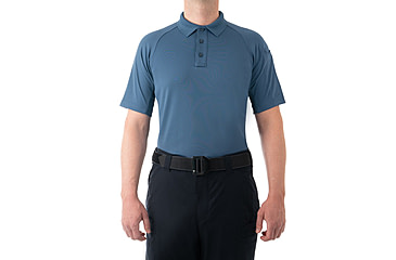 Image of First Tactical Performance Short Sleeve Polo - Mens, Tall, French Blue, 5XL, 112509-484-5XL-T