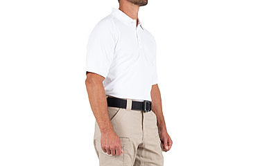 Image of First Tactical Performance Short Sleeve Polo - Mens, White, Tall/2XL, 112509-010-XXL-T