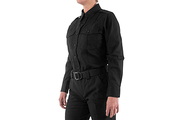 Image of First Tactical Pro Duty Long Sleeve Shirt - Womens, Black, Medium, 121011-019-M-R