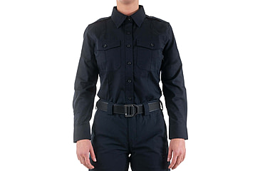 Image of First Tactical Pro Duty Long Sleeve Shirt - Womens, Midnight Navy, Medium, 121011-729-M-R