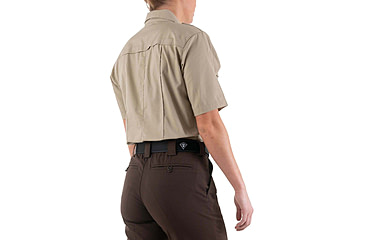 Image of First Tactical Pro Duty Short Sleeve Shirt - Women's, Silver Tan, 2XL, 122001-065-XXL-R