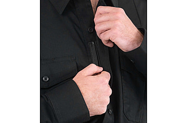 Image of First Tactical Pro Duty Unifrom Long Sleeve Shirt - Mens, Regular, Black, 3XL, 111011-019-3XL-R