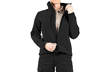 Image of First Tactical Softshell Short Jacket - Womens, Black, Large, 128503-019-L