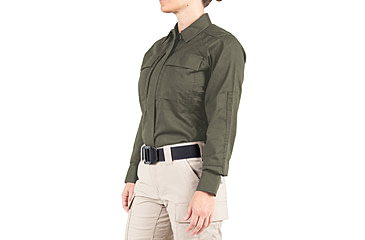 Image of First Tactical V2 BDU Long Sleeve Shirt - Womens, OD Green, Medium, R, 121008-830-M-R