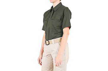 Image of First Tactical V2 BDU Short Sleeve Shirt - Womens, OD Green, Extra Small, R, 122009-830-XS-R