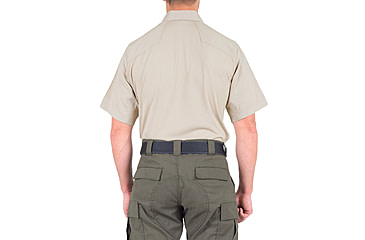 Image of First Tactical V2 Pro Perf Short Sleeve Shirt - Mens, Silver Tan, Regular/Extra Small, 112012-065-XS-R