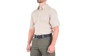Image of First Tactical V2 Pro Performance Short Sleeve Shirt - Mens, Khaki, Extra Large, T, 112012-055-XL-T