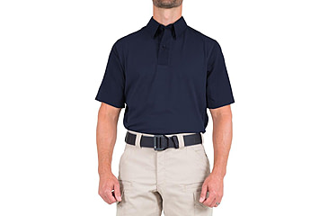 Image of First Tactical V2 Pro Performance Short Sleeve Shirt - Mens, Midnight Navy, Extra Large, T, 112012-729-XL-T