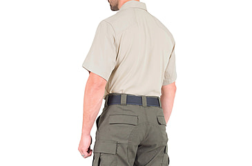 Image of First Tactical V2 Pro Performance Short Sleeve Shirt - Mens, Silver Tan, Large, T, 112012-065-L-T