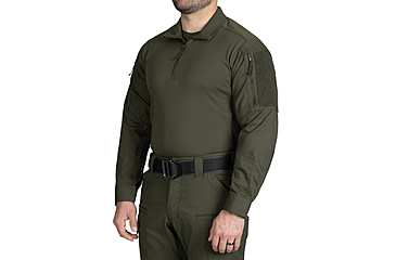 Image of First Tactical V2 Responder Long Sleeve Shirt - Mens, Regular, OD Green, Medium, 111031-830-M-R