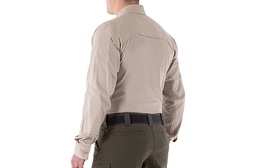 Image of First Tactical V2 Tactical Long Sleeve Shirt - Mens, Khaki, Extra Small, R, 111006-055-XS-R