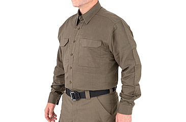 Image of First Tactical V2 Tactical Long Sleeve Shirt - Mens, Ranger Green, Small, R, 111006-610-S-R