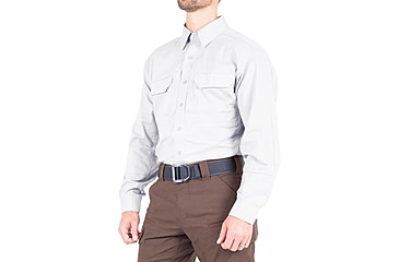 Image of First Tactical V2 Tactical Long Sleeve Shirt - Mens, White, Medium, R, 111006-010-M-R
