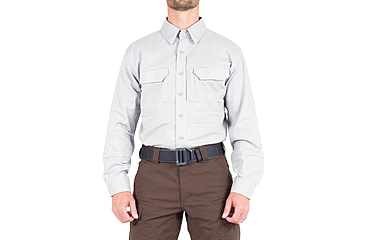 Image of First Tactical V2 Tactical Long Sleeve Shirt, Regular Fit - Mens, White, Extra Small, 111006-010-XS-R