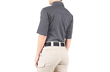 Image of First Tactical V2 Tactical Short Sleeve Shirt - Womens, Wolf Grey, Large, 122007-036-L