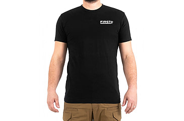 Image of First Tactical Vertical Flag Graphic T-Shirt - Mens, Charcoal Grey, Extra Large, 112557-019-XL