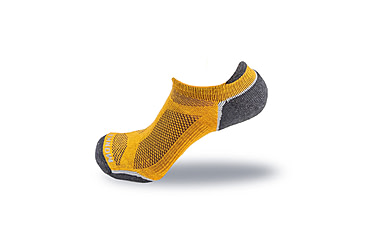 Image of Fish Monkey No Show Guide Series Socks, Tangerine, XL, SM200-TAG-XL