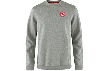 Image of Fjallraven 1960 Logo Badge Sweater - Mens, Grey/Melange, Medium, F87163-020-999-M