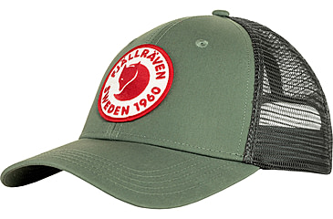 Image of Fjallraven 1960 Logo Langtradarkeps Cap, Patina Green, Small/Medium, F78138-614-S/M