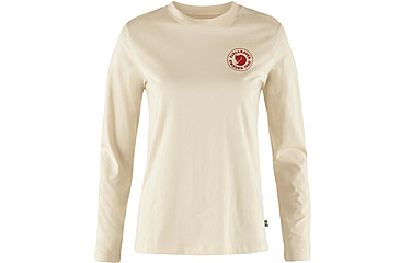 Image of Fjallraven 1960 Logo T-Shirt Long Sleeve - Womens, Chalk White, 2XS, F86989-113-XXS