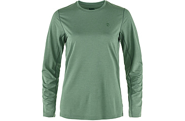 Image of Fjallraven Abisko Day Hike Long Sleeve - Womens, Patina Green, Extra Small, F14600161-614-XS