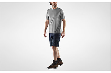 Image of Fjallraven Abisko Day Hike Short Sleeve T-Shirt - Mens, Shark Grey, Large, F87197-016-L