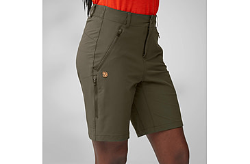 Image of Fjallraven Abisko Trail Stretch Shorts - Womens, Deep Forest, 44, F14200143-662-44
