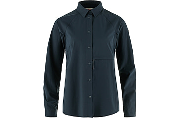 Image of Fjallraven Abisko Trekking Shirt - Womens, Dark Navy, Medium, F14600151-555-M