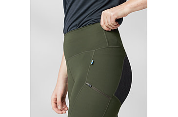 Image of Fjallraven Abisko Trekking Tights HD - Womens, Deep Forest, Extra Small, F87143-662-XS