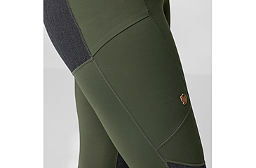 Image of Fjallraven Abisko Trekking Tights HD - Womens, Deep Forest, Extra Small, F87143-662-XS
