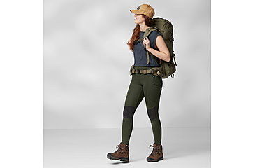 Image of Fjallraven Abisko Trekking Tights HD - Womens, Deep Forest, Extra Small, F87143-662-XS