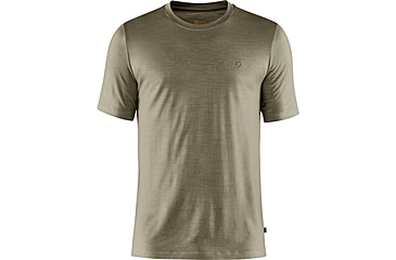 Image of Fjallraven Abisko Wool Short Sleeve T-Shirt - Mens, Light Olive, Medium, F87193-622-M