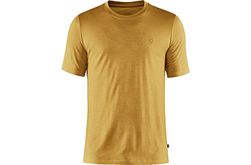 Image of Fjallraven Abisko Wool Short Sleeve T-Shirt - Mens, Ochre, Large, F87193-160-L