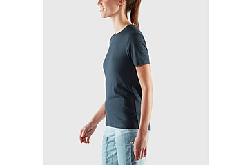 Image of Fjallraven Abisko Wool Short Sleeve - Womens, Dark Navy, Extra Large, F84101-555-XL