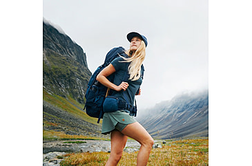 Image of Fjallraven Abisko Wool Short Sleeve - Womens, Dark Navy, Extra Large, F84101-555-XL