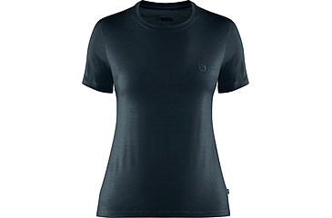 Image of Fjallraven Abisko Wool Short Sleeve - Womens, Dark Navy, Extra Large, F84101-555-XL