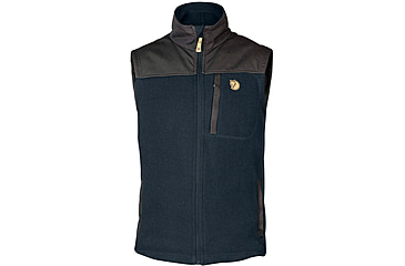 Image of Fjallraven Buck Fleece Vest - Mens, Dark Navy, Large, F81727-555-L