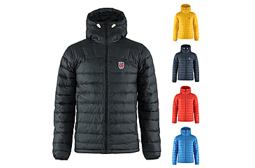 Image of Fjallraven Expedition Pack Down Hoodie - Men's, Black, Dandelion, Navy, True Red, UN Blue