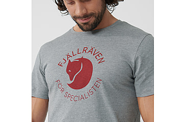 Image of Fjallraven Fox T-shirt - Mens, Grey Melange, Extra Large, F87052-051-XL