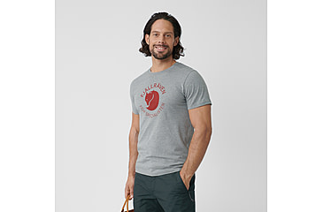 Image of Fjallraven Fox T-shirt - Mens, Grey Melange, Extra Large, F87052-051-XL