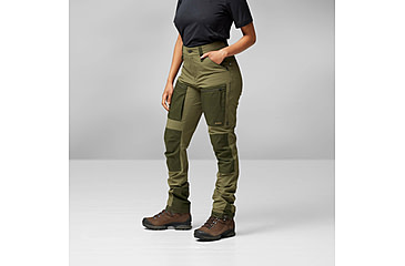 Image of Fjallraven Keb Agile Trousers - Womens, Laurel Green/Deep Forest, 38/Small, F142662-38/S