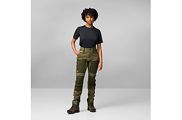 Image of Fjallraven Keb Agile Trousers - Womens, Laurel Green/Deep Forest, 38/Small, F142662-38/S
