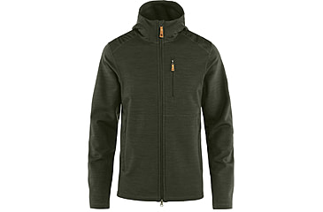 Image of Fjallraven Keb Fleece Hoodie - Mens, Deep Forest, Medium, F81479-662-M