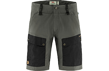 Image of Fjallraven Keb Shorts - Mens, Black/Stone Grey, 50, F80809-550-18-50