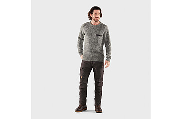 Image of Fjallraven Lada Round-Neck Sweater - Mens, Grey, Extra Large, F84139-020-XL
