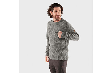 Image of Fjallraven Lada Round-Neck Sweater - Mens, Grey, Extra Large, F84139-020-XL