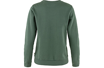 Image of Fjallraven Logo Sweater - Womens, Large, Deep Patina/Misty Green, F84143-679-674-L