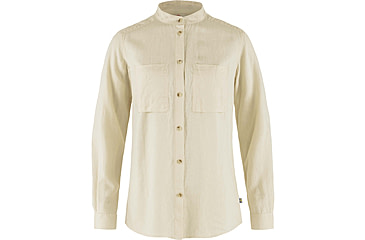 Image of Fjallraven Ovik Hemp Shirt Long Sleeve - Women's, Chalk White, Large, F14600149-113-L